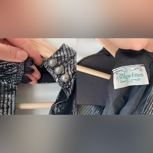 Vintage silver threaded jumpsuit - Picture 14 of 16